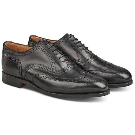 Tricker's Bourton in black leather, rubber sole - Bradshaw & Lloyd